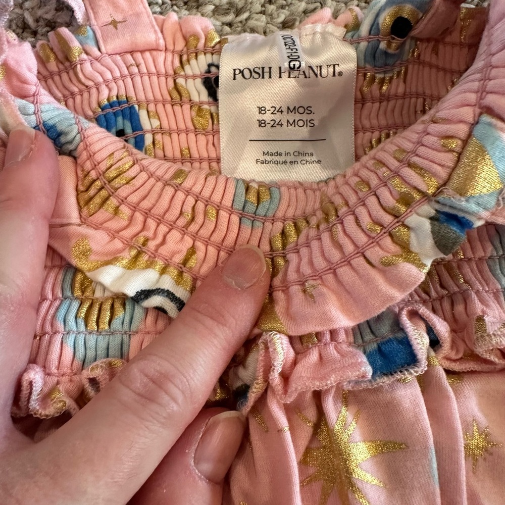 Posh Peanut Evil Eye Baby Dress Set - Picture 3 of 3